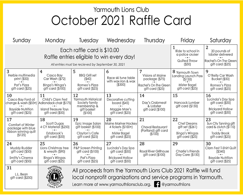Download The Lions Raffle Card